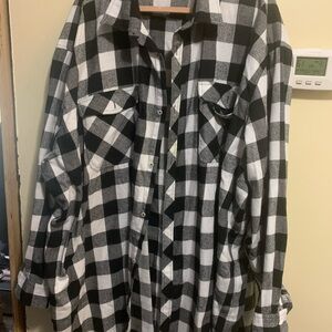 Black and White Checkered Shirt